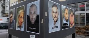 Fotos der Opfer des Anschlags vom 19. Februar 2020 im hessischen Hanau.