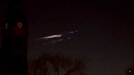In den frühen Morgenstunden des 19.02.2025 erhellt ein Lichtschweif den Nachthimmel für einige Sekunden.