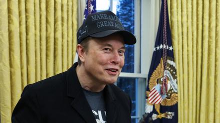 Elon Musk im Oval Office.  