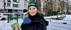 Wahlkampf mit Kind: Die Grünen-Abgeordnete Hanna Steinmüller in Mitte