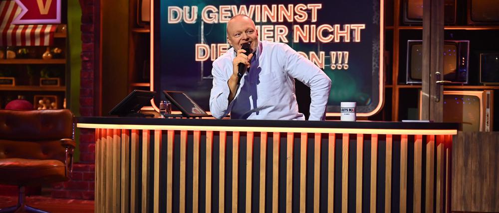 Stefan Raab hat in seiner Sendung „Du gewinnst hier nicht die Million bei Stefan Raab“ einen Song für Friedrich Merz vorgestellt.