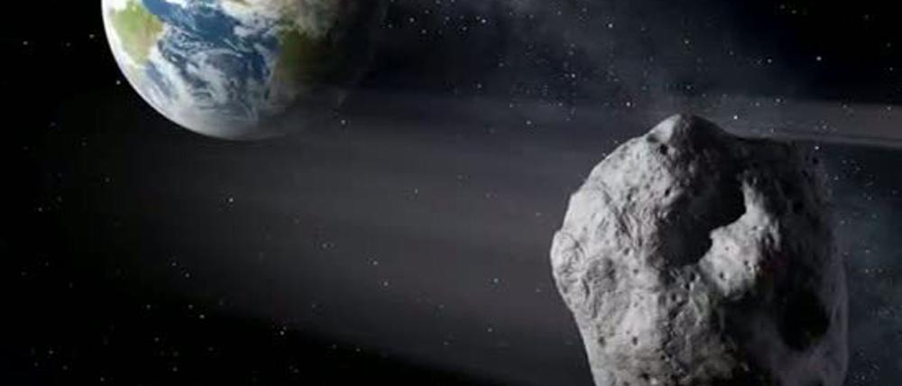 Der Asteroid 2024 YR4 könnte der Erde im Jahr 2032 gefährlich nahe kommen. (Symbolbild)