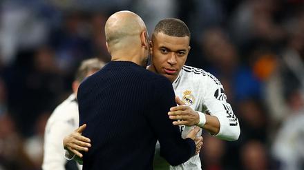 Pep Guardiola blieb am Ende nur die Gratulation an Real und Kylian Mbappé.