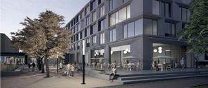 Visualisierung des Neubaus an der Prenzlauer Allee.