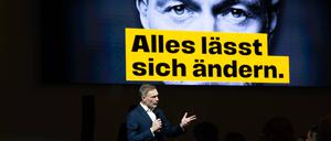 FDP-Spitzenkandidat Christian Lindner bei einer Wahlkampfveranstaltung.