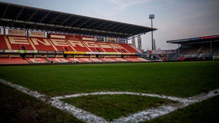Millionen-Förderung: Das Stadion des Energie Cottbus soll zweitligatauglich werden. 