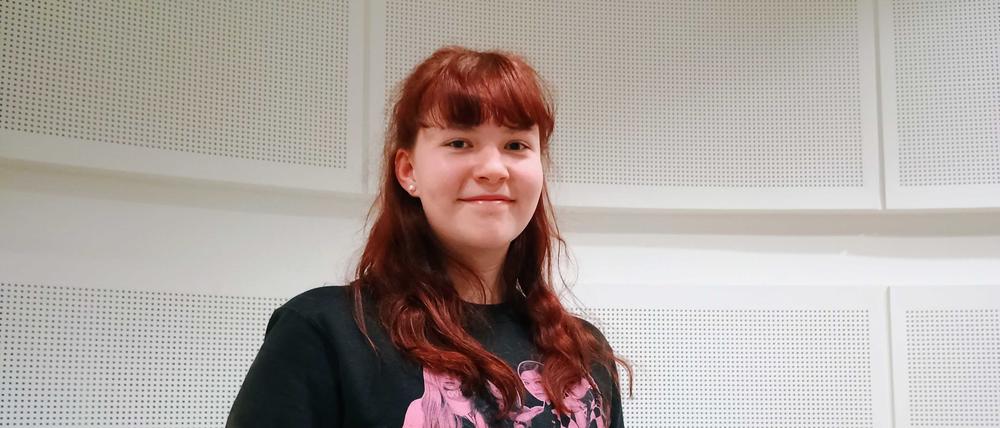 Charlotte Hapke ist eine von zwei Gewinnerinnen des Vorlesewettbewerbs in Potsdam. 