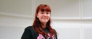 Charlotte Hapke ist eine von zwei Gewinnerinnen des Vorlesewettbewerbs in Potsdam. 