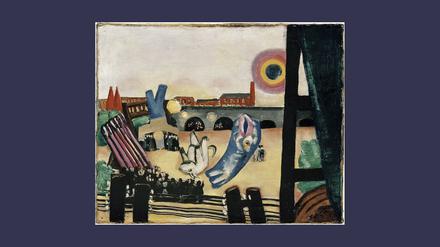 Max Becksmanns „Chinesisches Feuerwerk“ von 1927 taucht in der internen Liste „MuseumPlus“ rot narkiert auf.