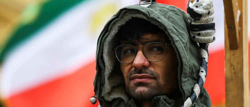 Proteste in München gegen die Todesstrafe im Iran