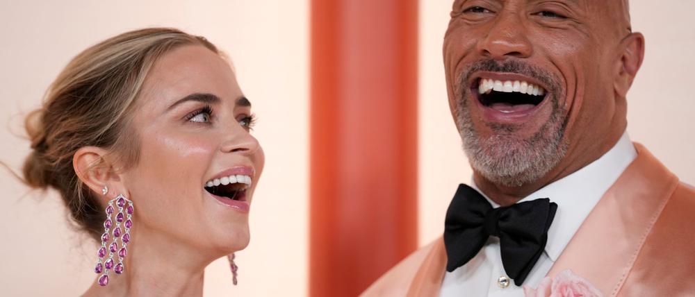  Emily Blunt und Dwayne Johnson wollen mit Leonardo DiCaprio drehen. (Archivbild) 