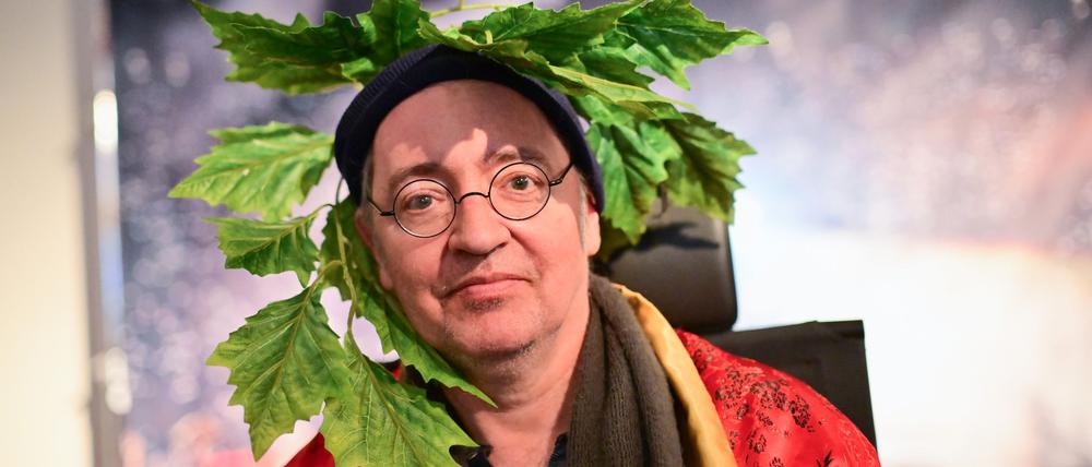 Rainald Grebe, Kabarettist und Liedermacher, bei einer Preview der 3sat-Doku „Rainald Grebe: Der Tod im Leben - Unheilbar krank zum größten Auftritt“.