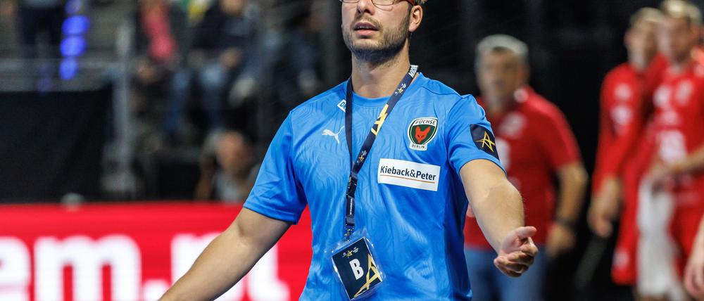 Füchse-Trainer Jaron Siewert hat großen Respekt vor Flensburg