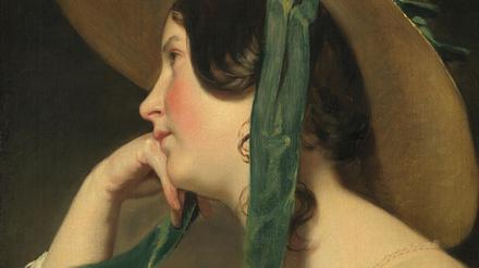 Friedrich von Amerling, Junges Mädchen mit Strohhut, um 1835, Bayerische Staatsgemäldesammlungen – Neue Pinakothek München.