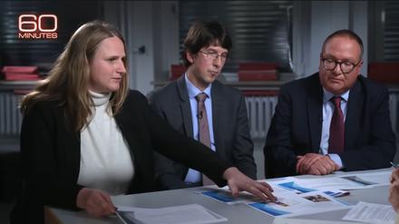 Vertreter der niedersächsischen Staatsanwaltschaft in der CBS-Sendung „60 Minutes“.