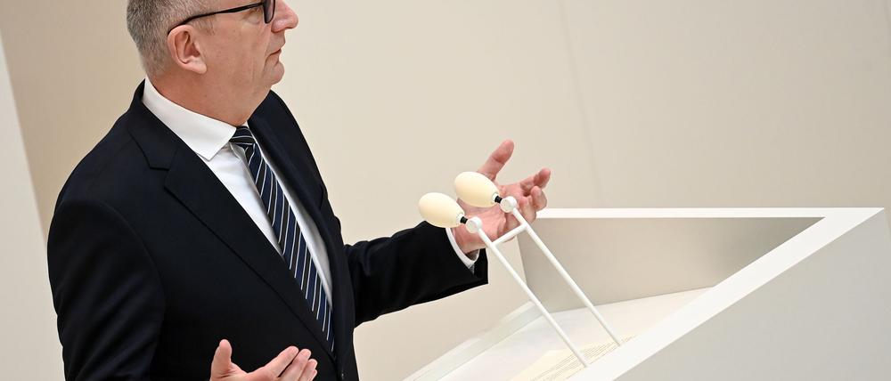 Brandenburgs Regierungschef Dietmar Woidke (SPD) dringt auf Frieden für die Ukraine (Archivbild).