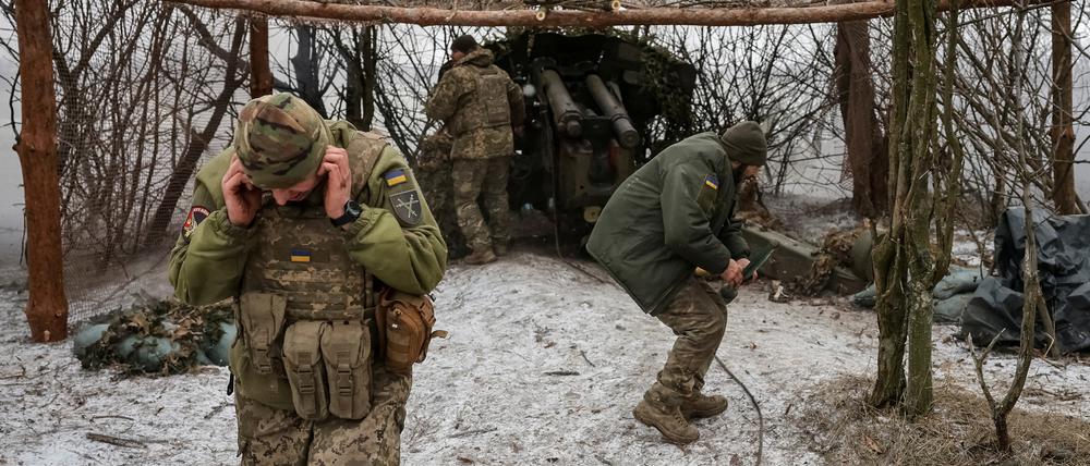 Ukrainische Soldaten in der Nähe von Pokrowsk (Archivbild).