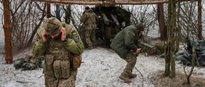 Ukrainische Soldaten in der Nähe von Pokrowsk (Archivbild).