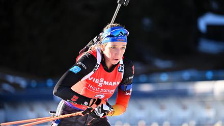Franziska Preuß greift nach ihrer fünften WM-Medaille.