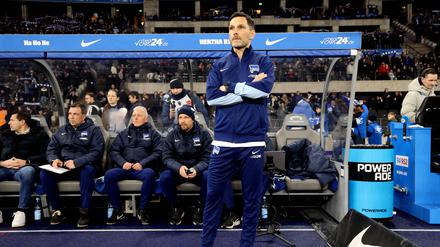 Stefan Leitl feierte am Freitagabend gegen den 1. FC Nürnberg sein Debüt als Trainer von Hertha BSC.