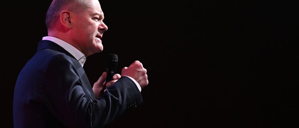 Scholz hofft auf Schub im Wahlkampffinale. 