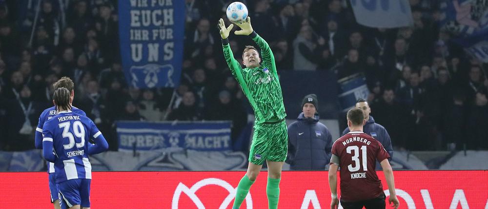 Mit Tjark Ernst, der neuen alten Nummer eins, spielte Hertha BSC zum ersten Mal in diesem Jahr zu null.