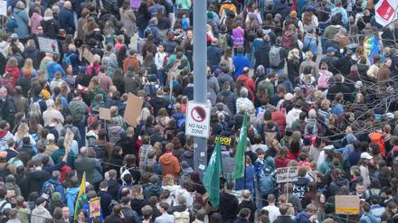 Eine Demo in Freiburg.