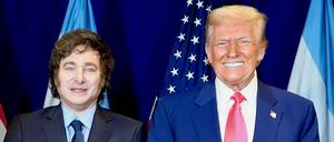 Der argentinische Präsident Javier Milei und US-Präsident Donald Trump treffen sich im Rahmen der jährlichen Conservative Political Action Conference (CPAC).