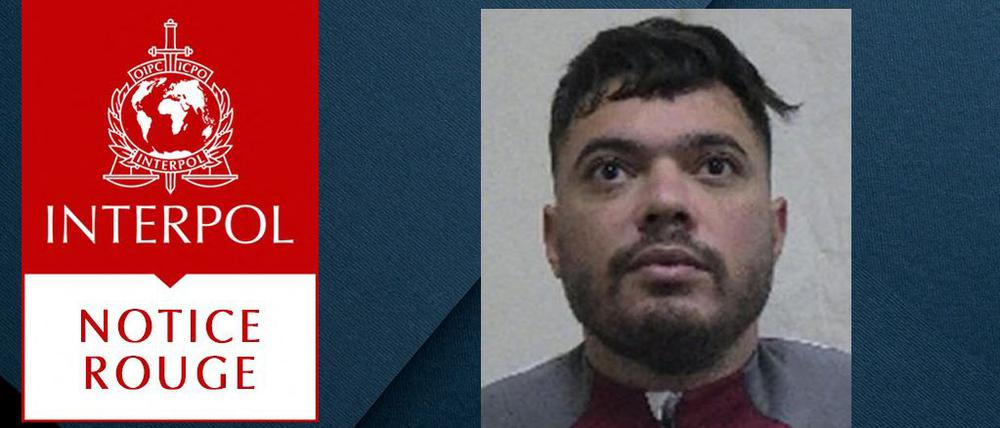 Am 15. Mai 2024 gab Interpol diese „Red Notice“ zur Suche von Mohamed Amra aus.