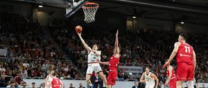 David Krämer (l.) war Deutschlands Topscorer gegen Bulgarien.