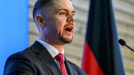 Der AfD-Politiker Hannes Gnauck hat bei der Bundestagswahl den Wahlkreis in der Uckermark gewonnen (Archivbild).