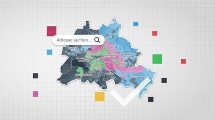Berlin Karte interaktiv mit vorläufigem Endergebnis