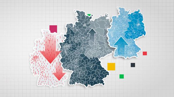 Veränderungs-Analyse in den Wahlkreisen zur Bundestagswahl