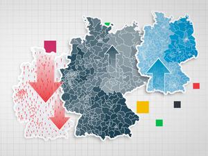 Veränderungs-Analyse in den Wahlkreisen zur Bundestagswahl