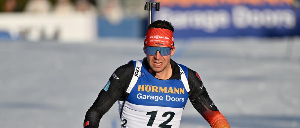 Philipp Nawrath landete in den Einzelrennen nur im Mittelfeld, so wie die anderen deutschen Männer bei der Biathlon-WM auch.