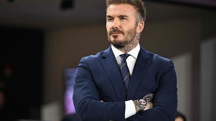Überall unterwegs. David Beckham.