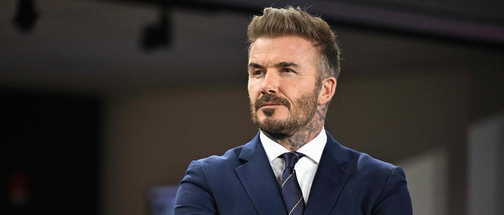 Überall unterwegs. David Beckham.