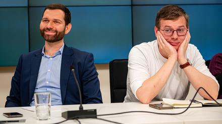 Wenig Einigkeit nach der Wahl: BSW-Landesgeschäftsführer Stefan Roth (links) und der Landesvorsitzende der Linken, Sebastian Walter. 