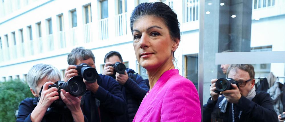 Sahra Wagenknecht sieht die Zukunft ihres BSW in Gefahr.