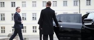 Volker Wissing verlässt nach dem Ampel-Aus als neuer Justizminister das Schloss Bellevue. 