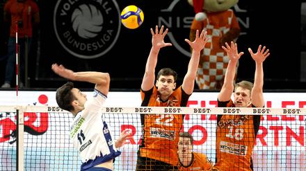 BR Volleys gegen Lüneburg.