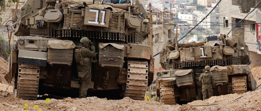 Israels Militär ist unter anderem im Flüchtlingslager Dschenin im Westjordanland im Einsatz.
