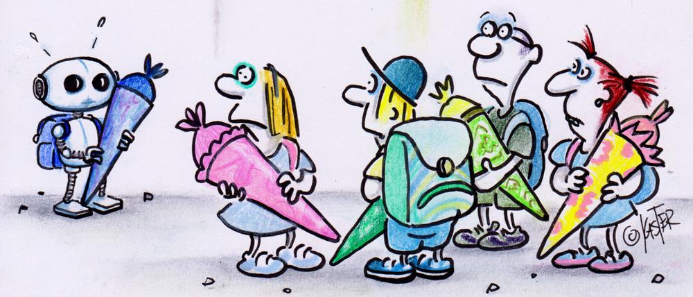„Der Neue“ hat Petra Kaster diesen Cartoon betitelt.