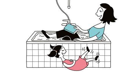 Eine Szene aus Katharina Greves neuem Comic „Meine Geschichten von Mutter und Tochter“.
