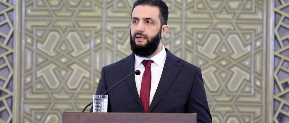 Syriens Übergangspräsident Ahmed al-Sharaa.