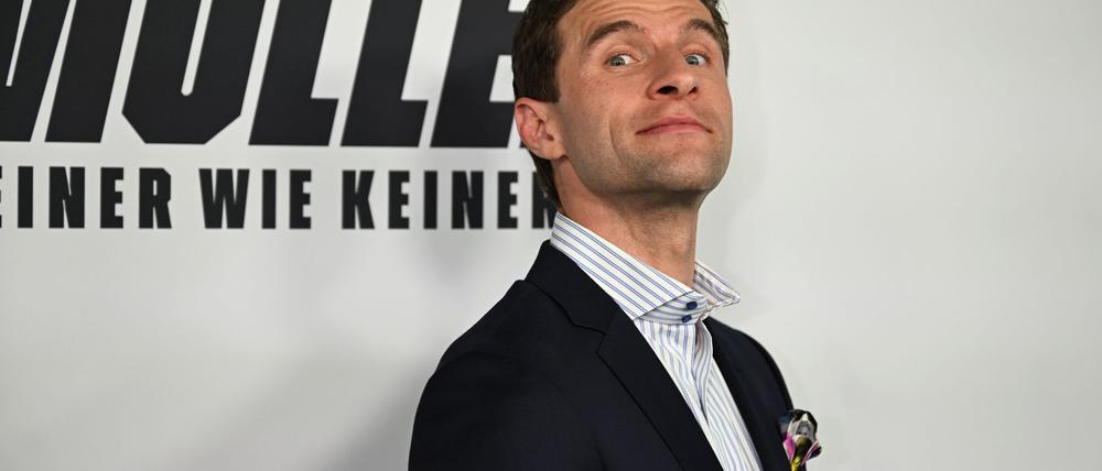 Thomas Müller bei der Premiere des Films über ihn. 