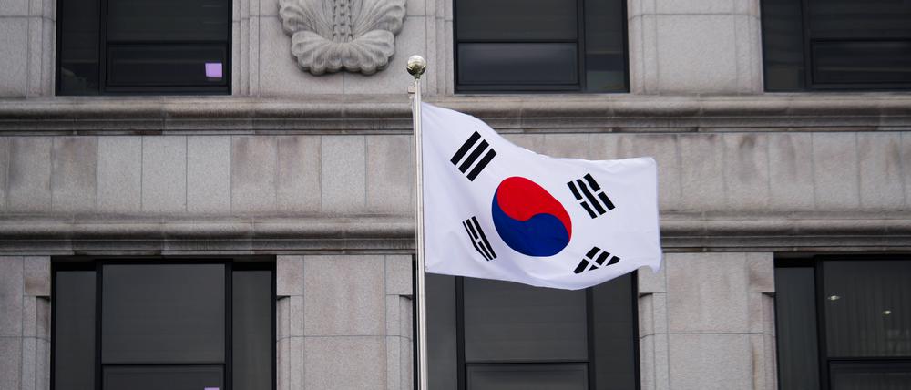 Die südkoreanische Flagge.