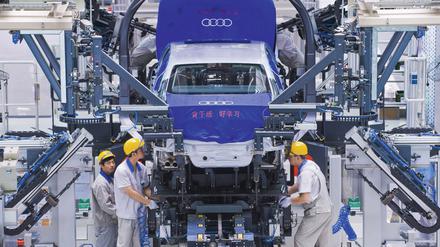 Montagehalle in Changchun/China - Audi A4L Linie