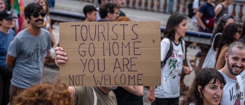 In Spanien gibt es immer mehr Besucher - und immer mehr Proteste gegen Massentourismus. (Foto Archiv)