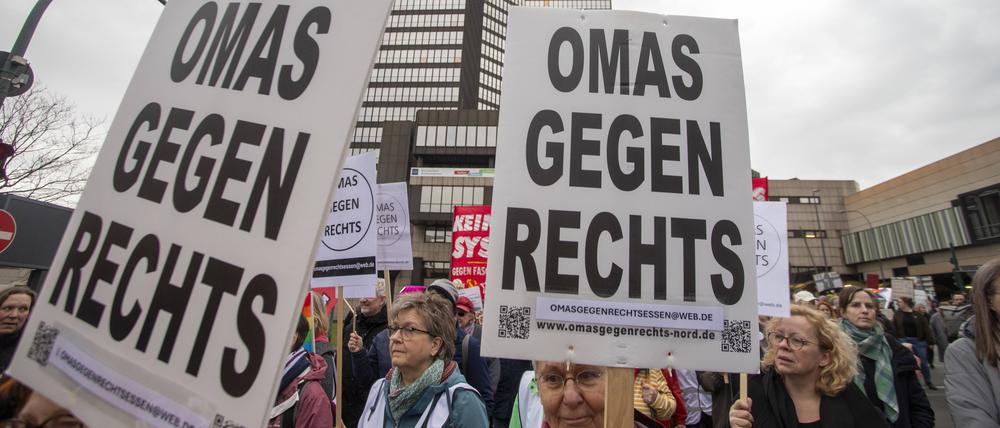 Demonstration gegen die CDU und AfD in Essen